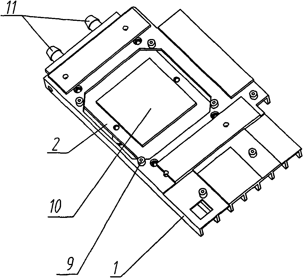 Improved semiconductor water cooling module for computer display card