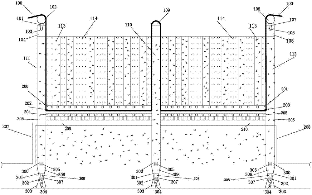 Distributed optical fiber monitoring system and monitoring method for seepage velocity in hydraulic structures