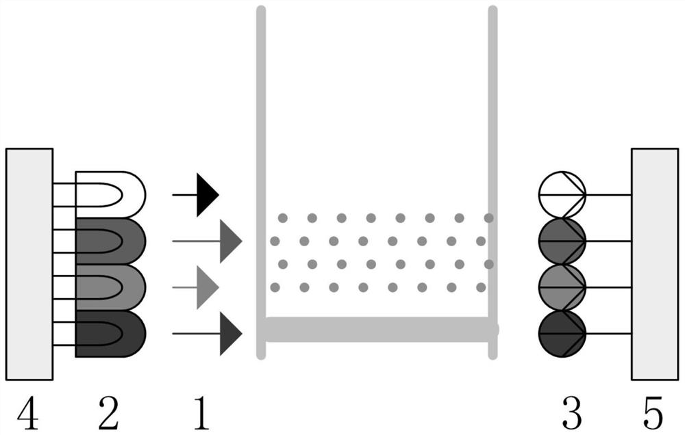 A non-contact chromaticity detection device and detection method