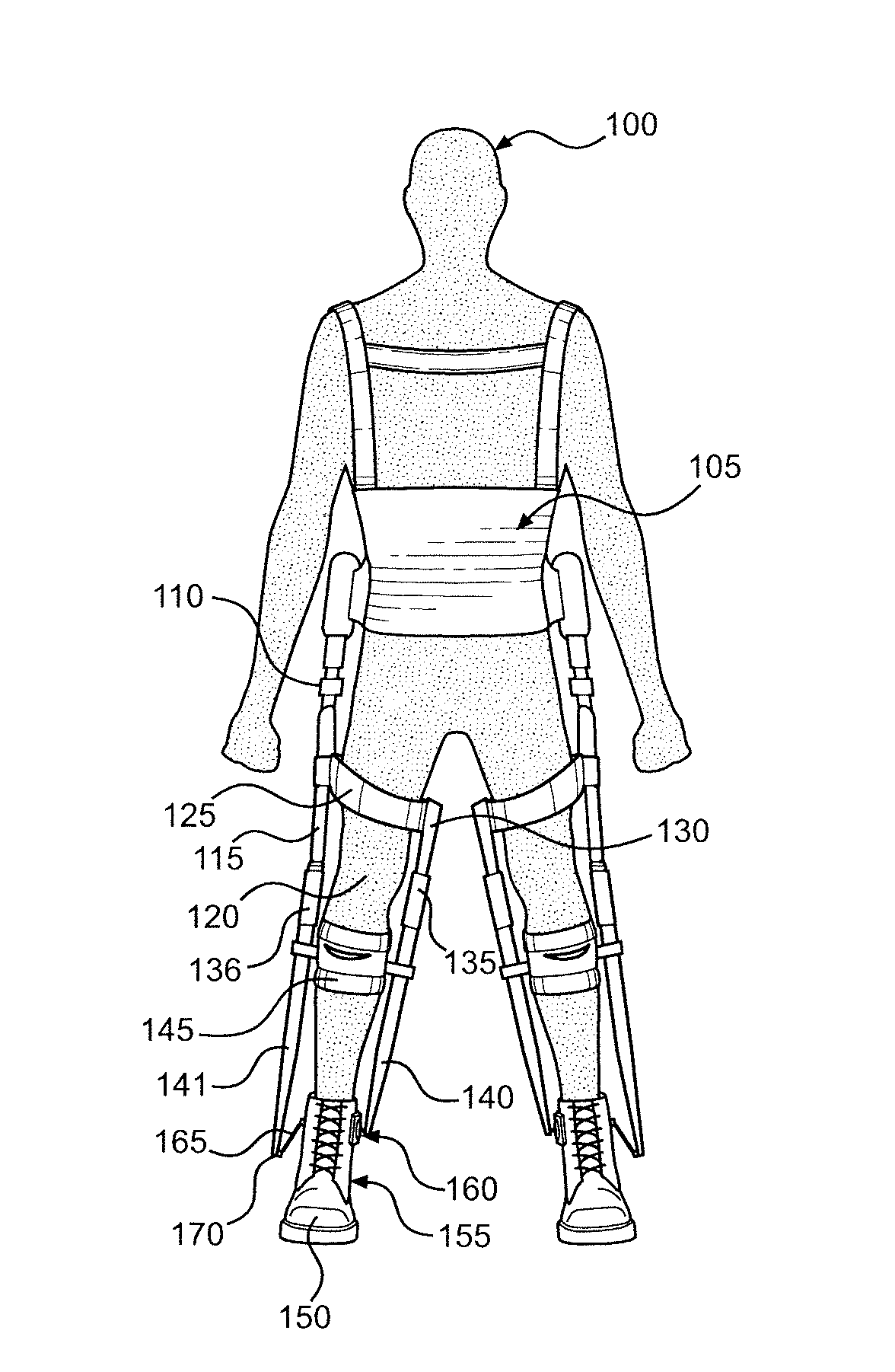 Exoskeleton and Method of Increasing the Flexibility of an Exoskeleton Joint