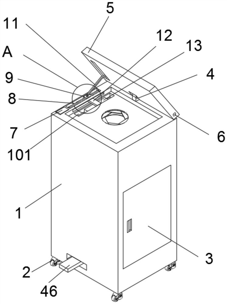 Garbage can with garbage disposal function