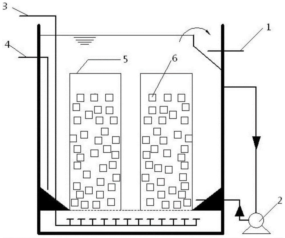 A method for treating sewage by using a biological fluidized bed