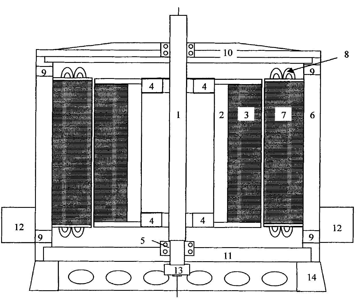 Multi-winding asynchronous change-pole generator