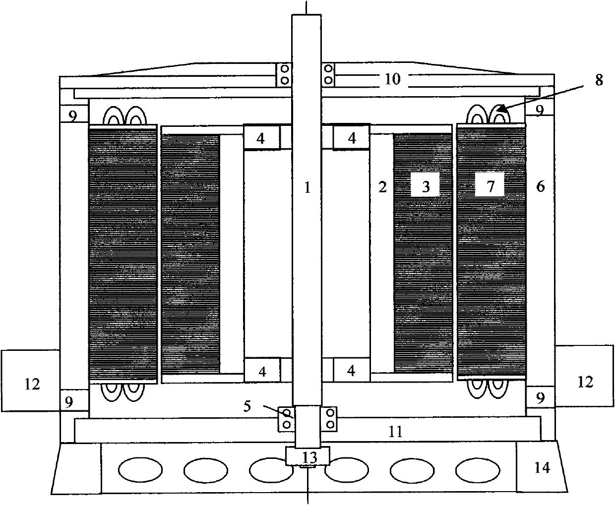 Multi-winding asynchronous change-pole generator