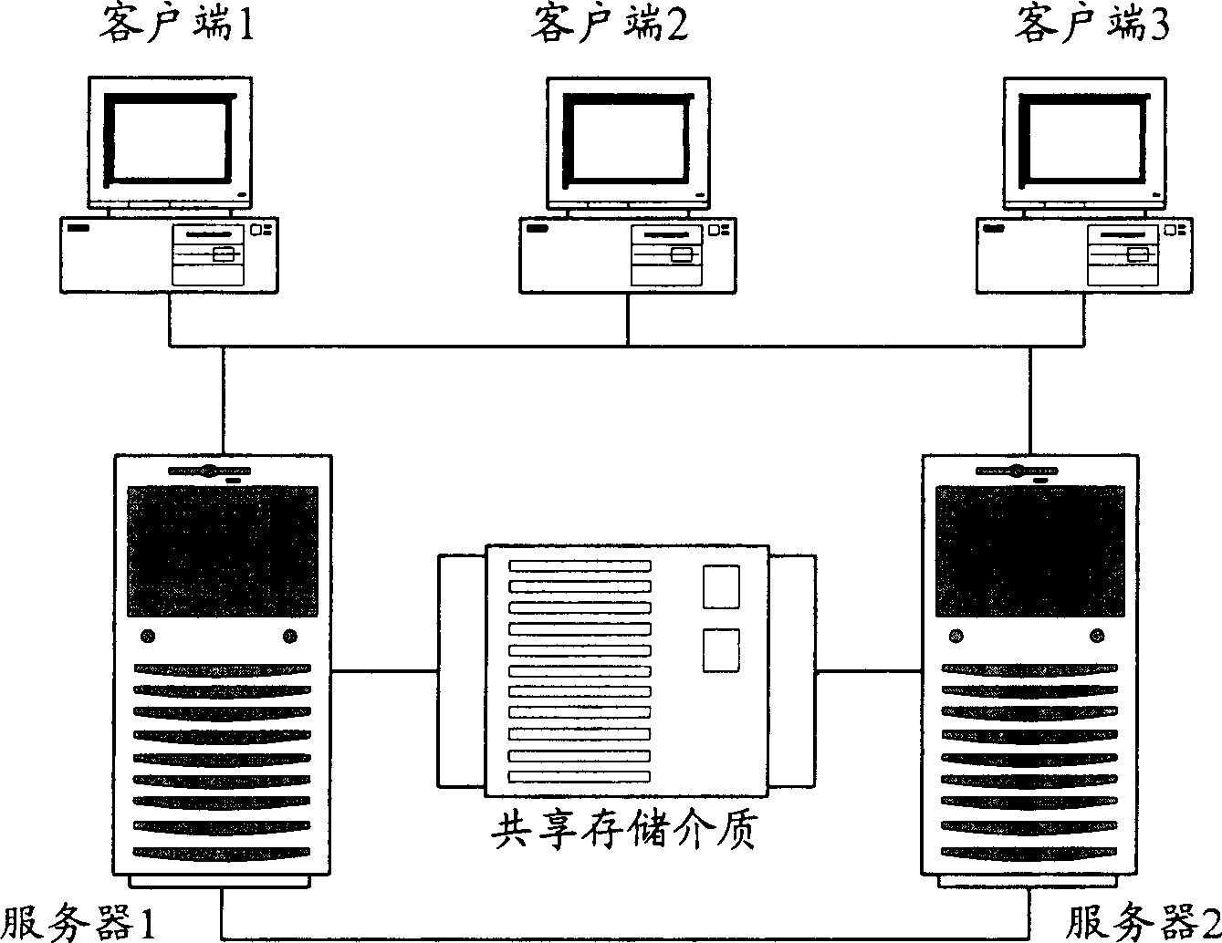 Dual-machine back-up realizing method and system