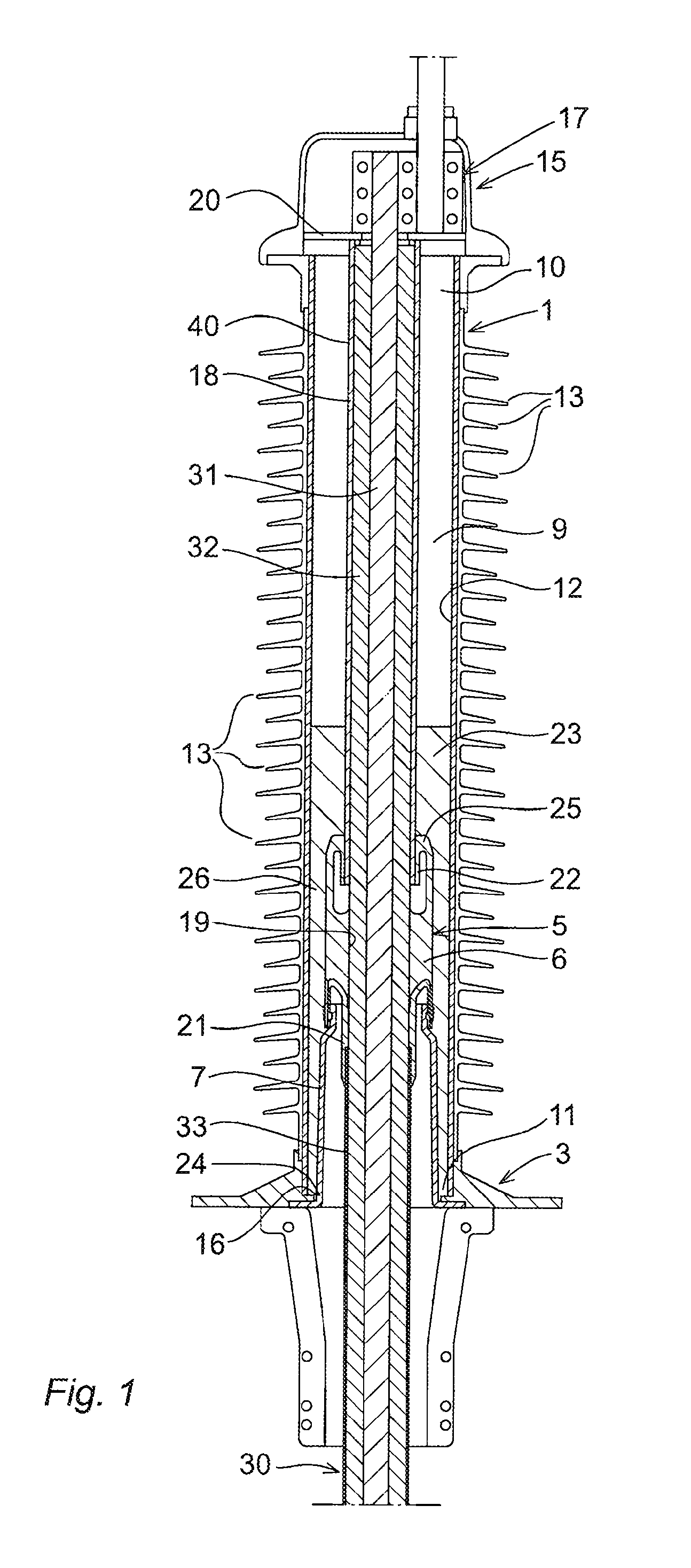 Cable termination device, a method for prefabricating a cable termination device and a method for achieving a cable termination