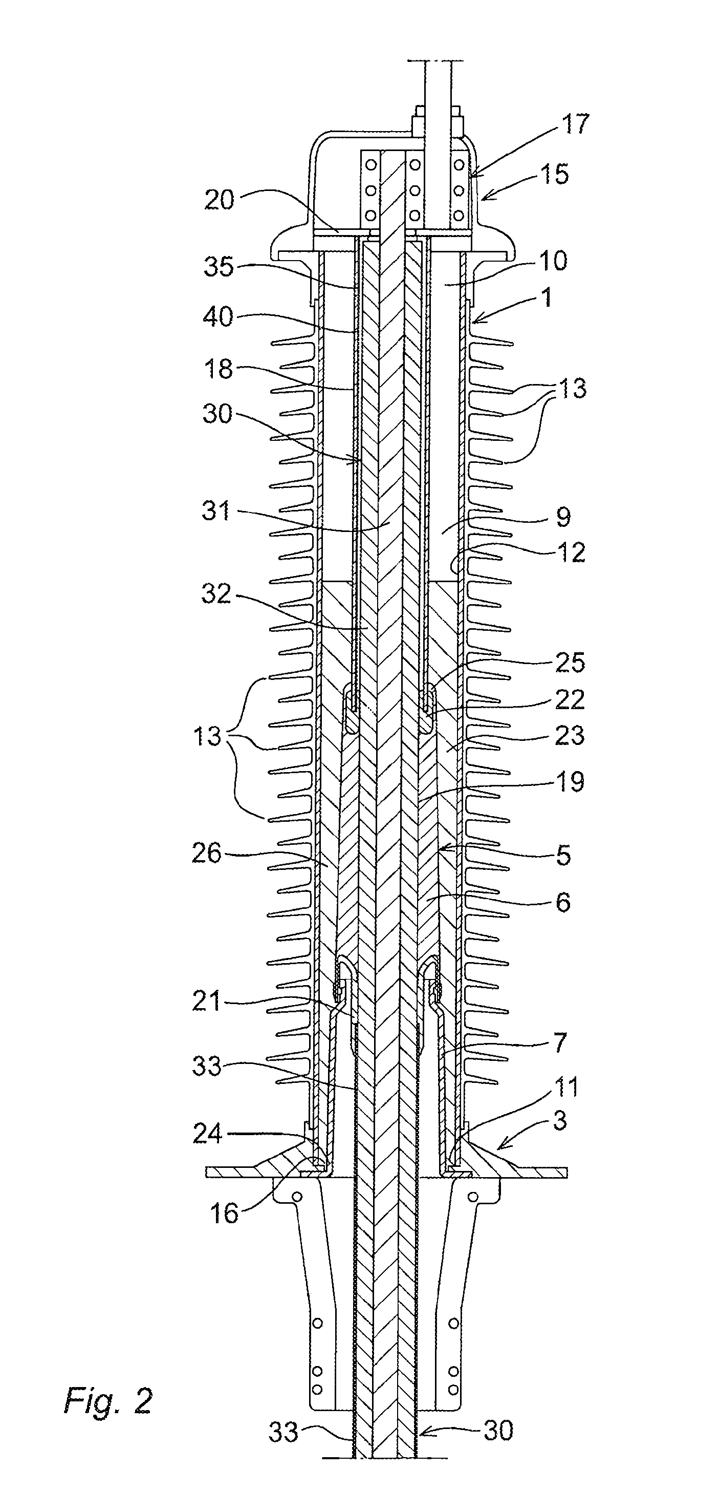 Cable termination device, a method for prefabricating a cable termination device and a method for achieving a cable termination