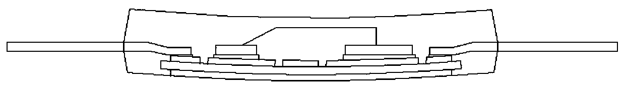 Method for improving warping of intelligent power semiconductor module product by using mould