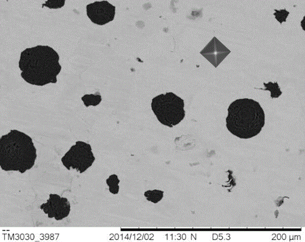 In-situ structure analytical method for nodular cast iron metal material before and after impact fracture