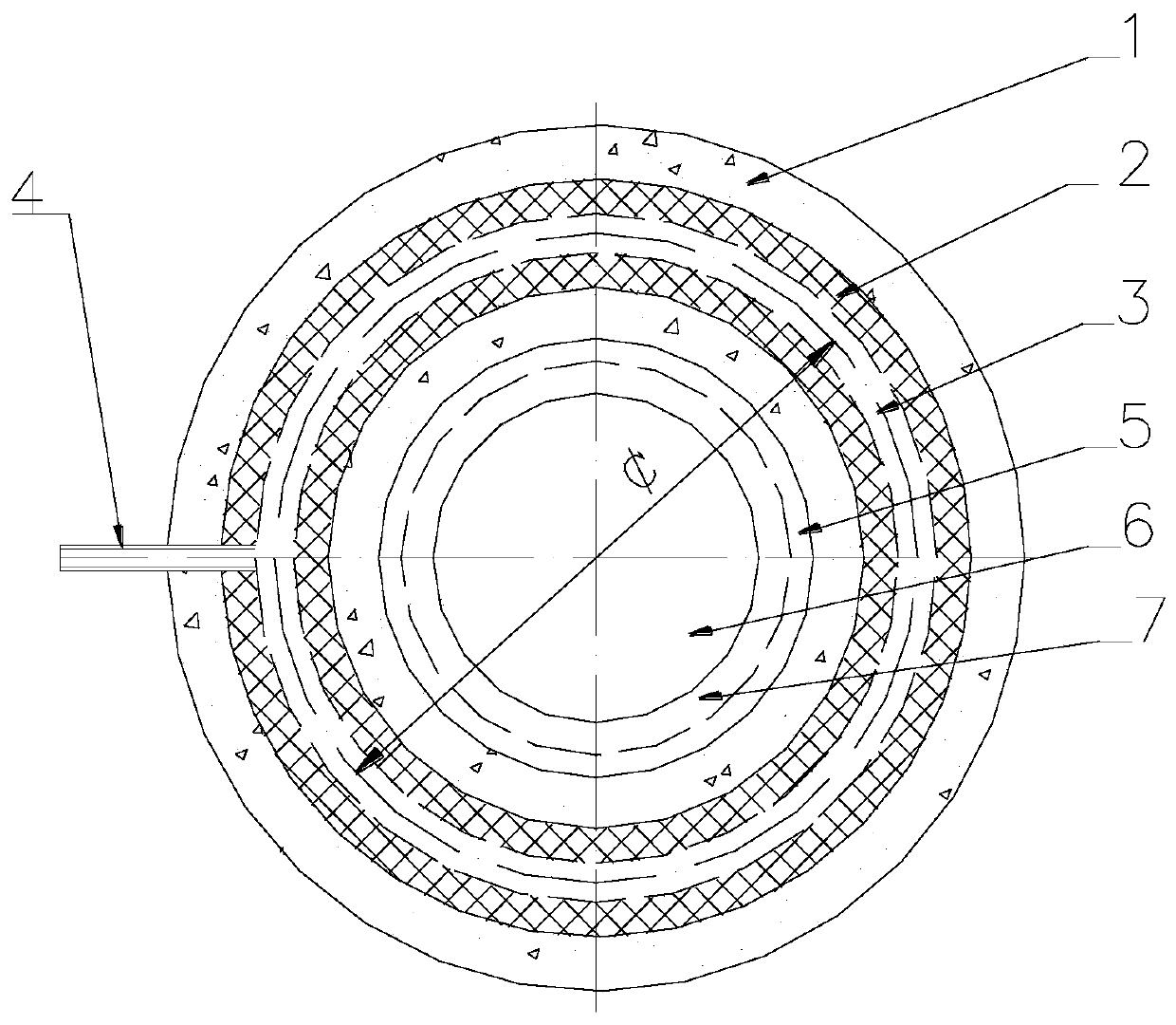 Steel-ladle diffusion ring gas-permeable upper nozzle seat brick and argon blowing metallurgy method thereof