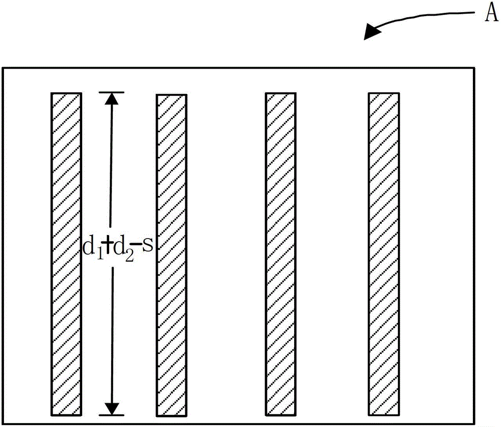 Transistor gate array with different lengths and fabrication method thereof