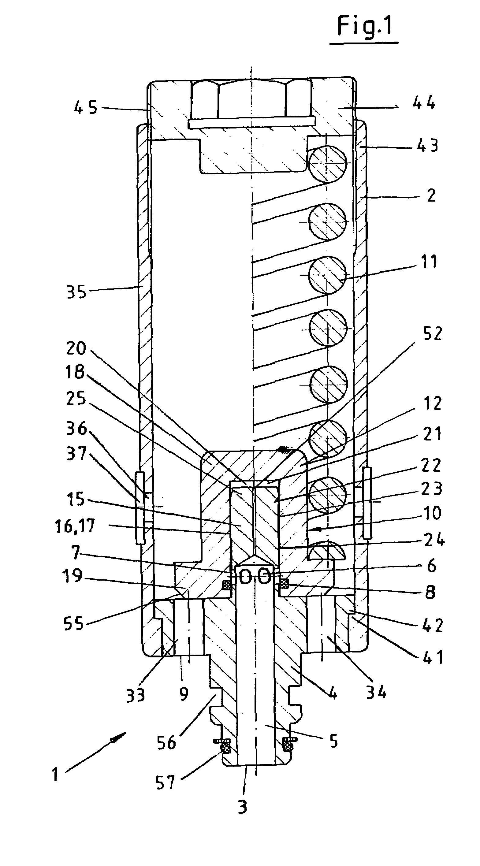 Pressure relief valve with direct hydraulic damping