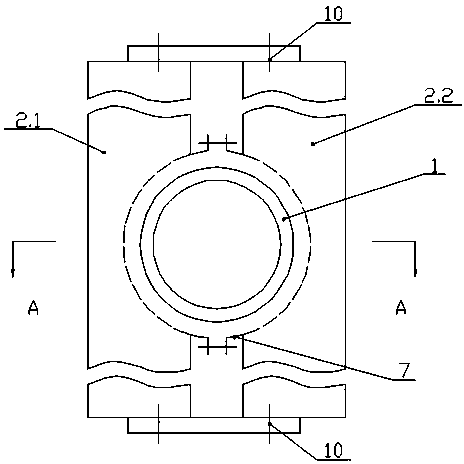 Support structure for stand column and dual cantilever beams in any combination and use method thereof