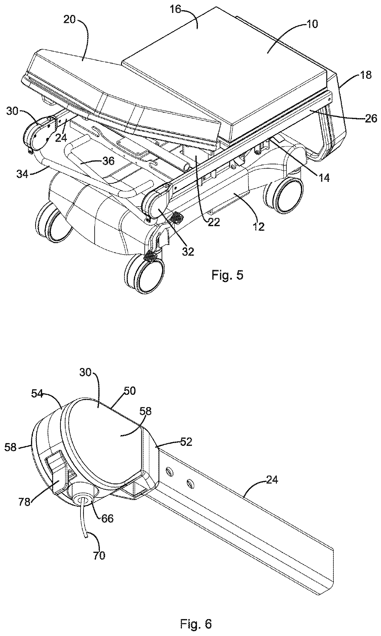 Handles for a patient conveyance apparatus