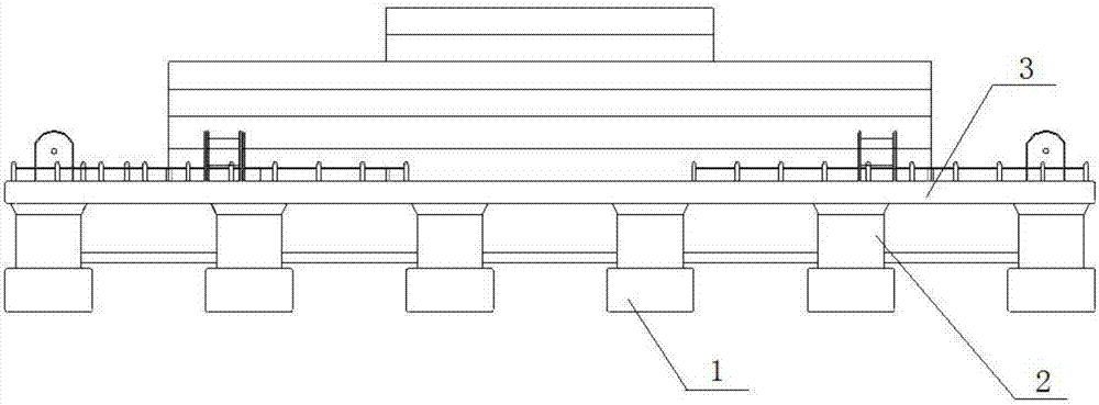 Self-navigating ultra-large offshore steel structure floating body and manufacturing method thereof