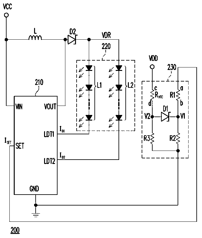 Backlight module, over-temperature protective circuit and over-temperature protective method