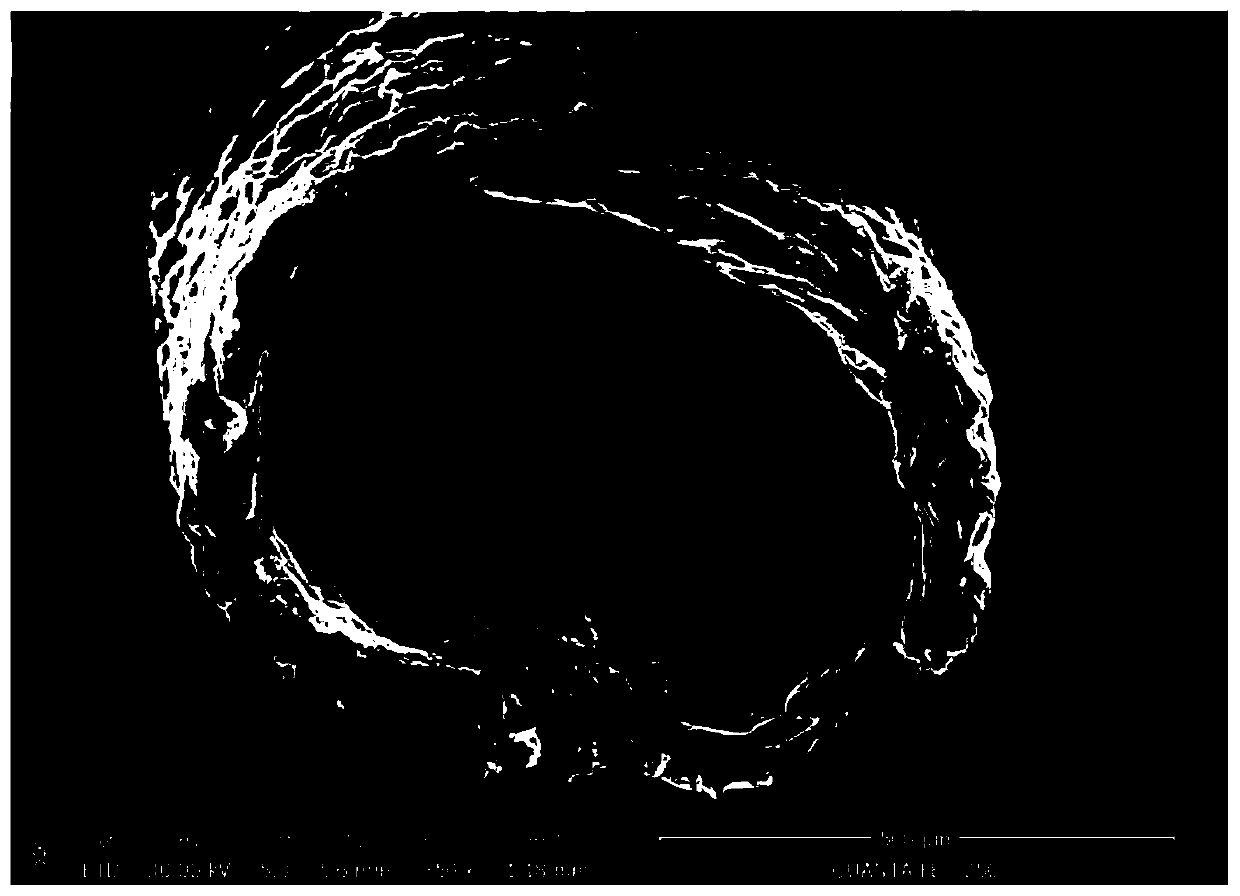 Graphene aerogel hollow fiber, and preparation method and application thereof