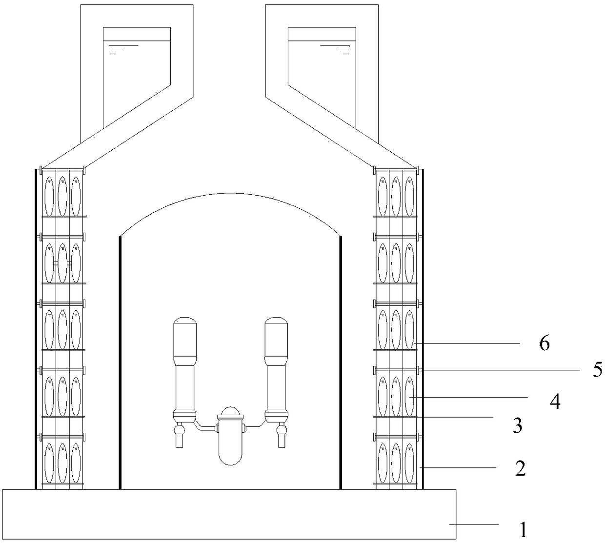 Water-filled multi-layer box structure of the shielded workshop of the third generation nuclear power plant