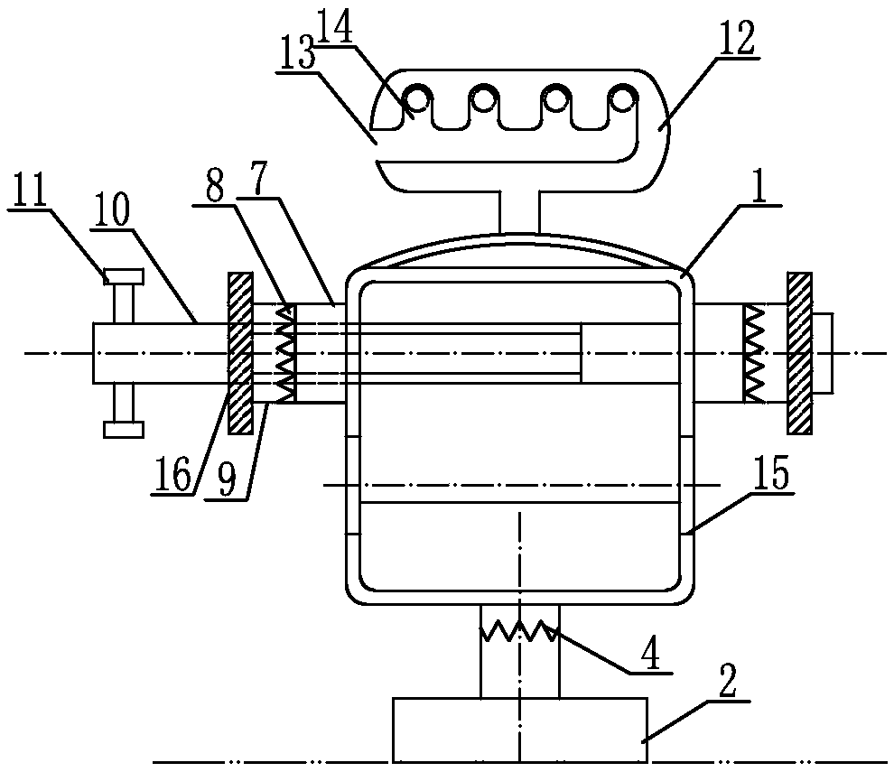 Handrail installation device of field management machine