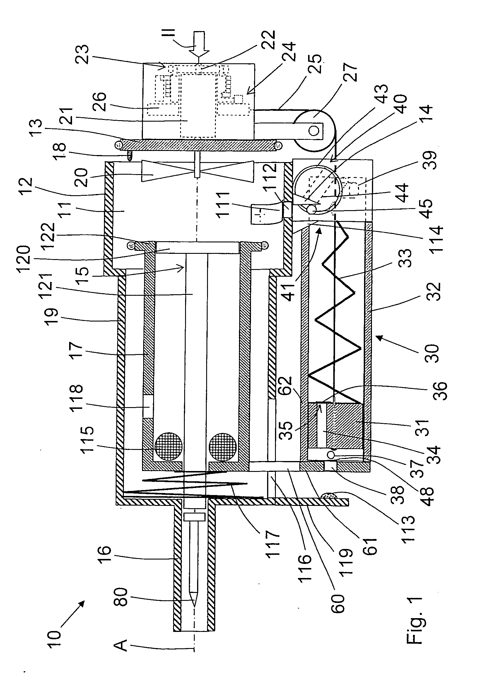 Combustion-engined setting tool