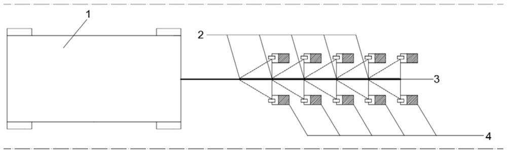 Vehicle-mounted mobile resistivity detection system and working method suitable for urban environment