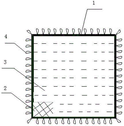 A digital camouflage camouflage net and method for civil air defense