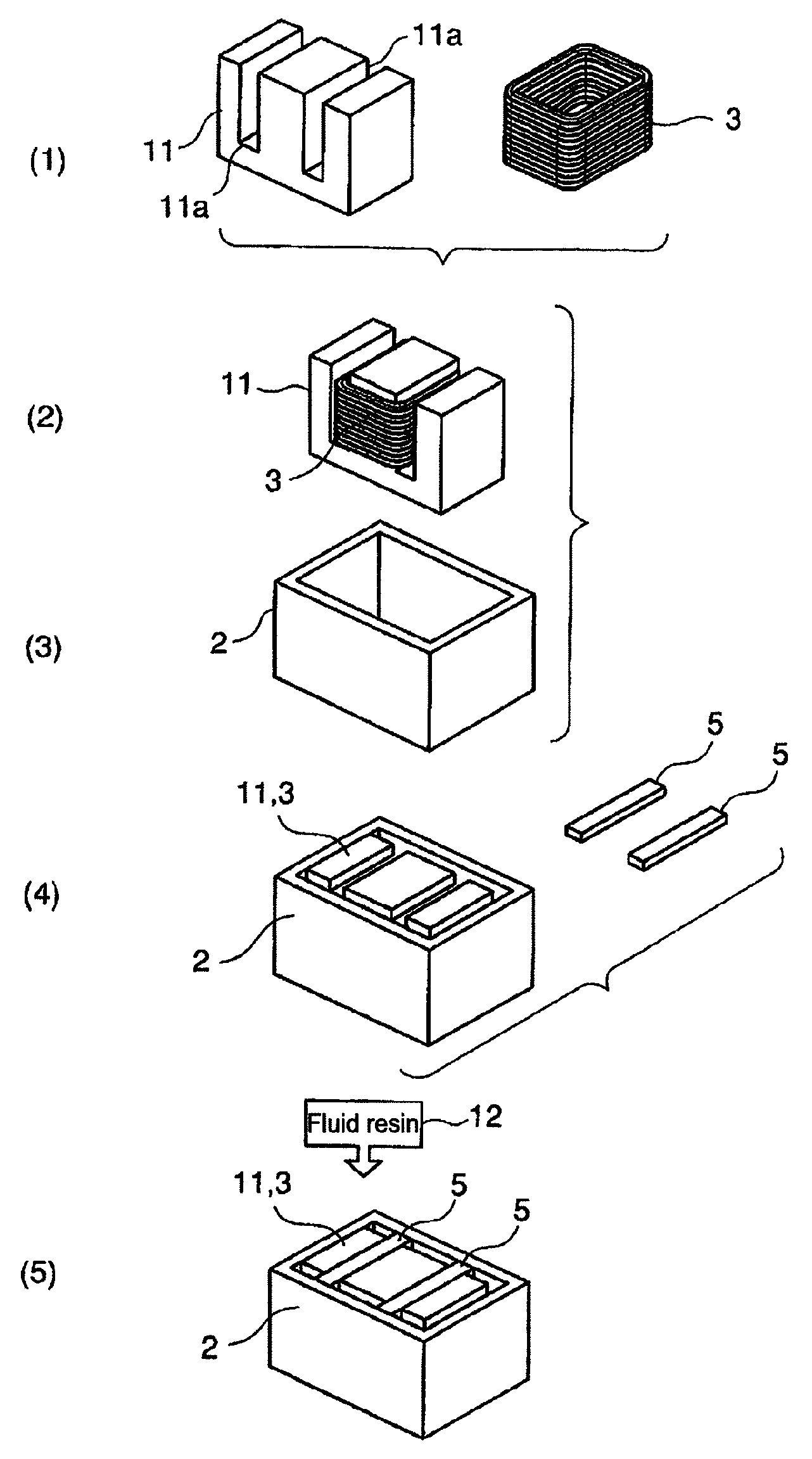 Solenoid type electromagnetic valve device