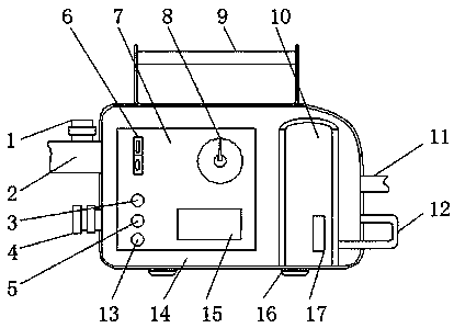 Portable medical first-aid breathing machine