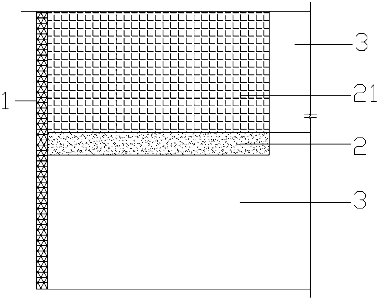 Construction device for floor support with ribbed trough