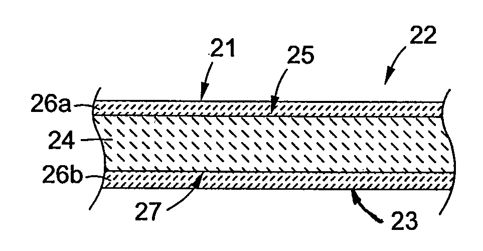 Composites for packaging articles and method of making same