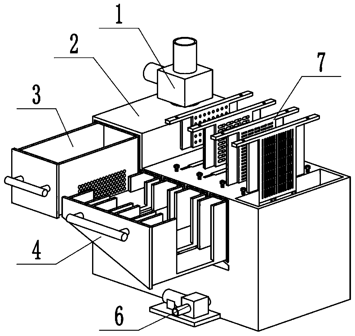 A household sewage treatment and reuse device