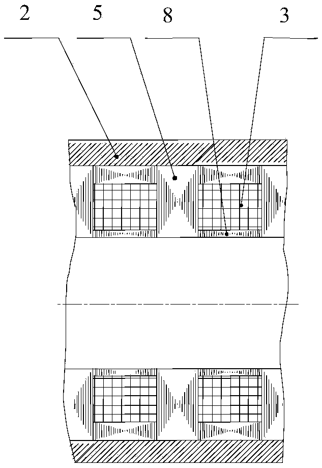 Permanent magnet submersible linear motor and manufacturing method thereof