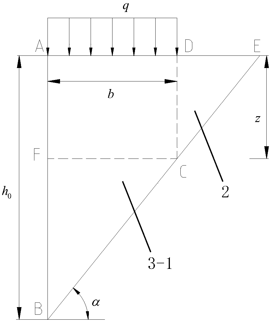 A kind of bias tunnel construction method