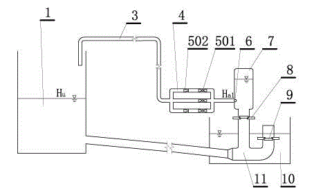 Experimental method and experimental platform for adjustable high-lift water hydraulic ram pump