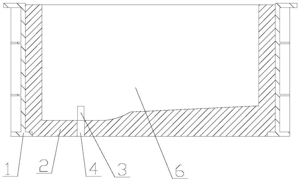 An anti-siphon sprue basin and method of making and using the same