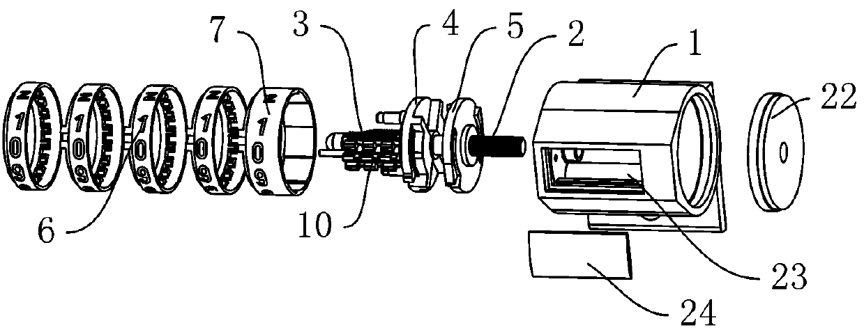 Long-service-life high-precision counter