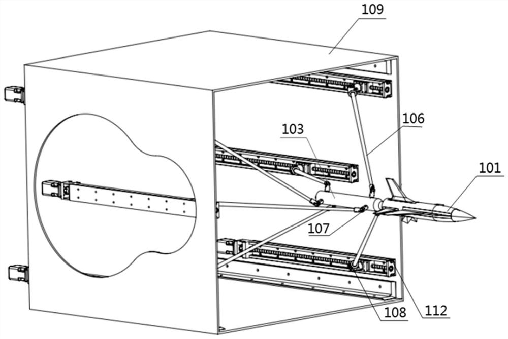 Aircraft model driving system in wind tunnel and performance measurement method