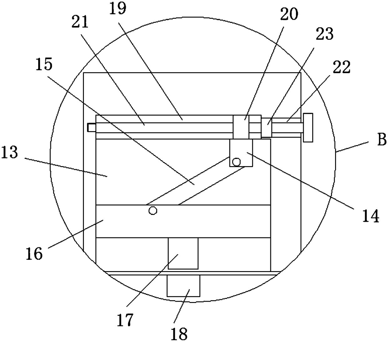 Automatic down feather water washing device and method