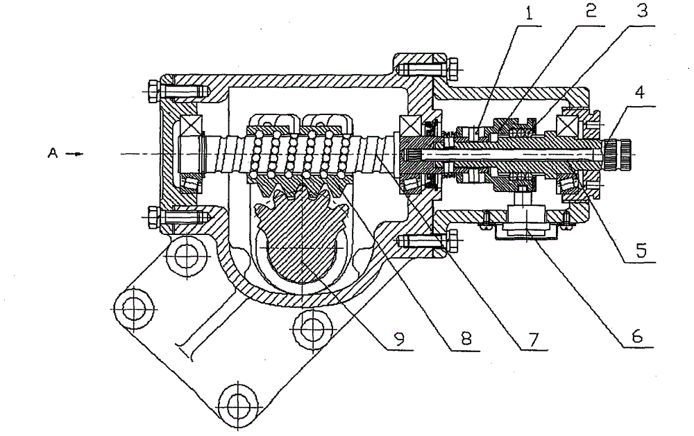 Motor push rod type power-assisted steering apparatus