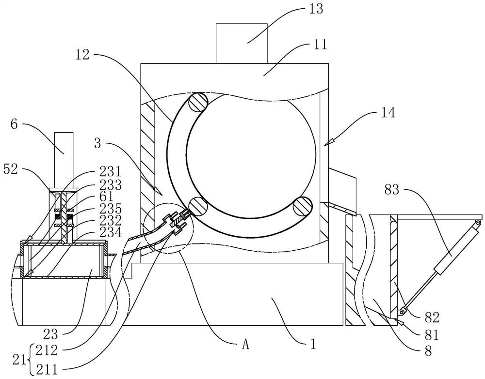 A crawler shot blasting machine