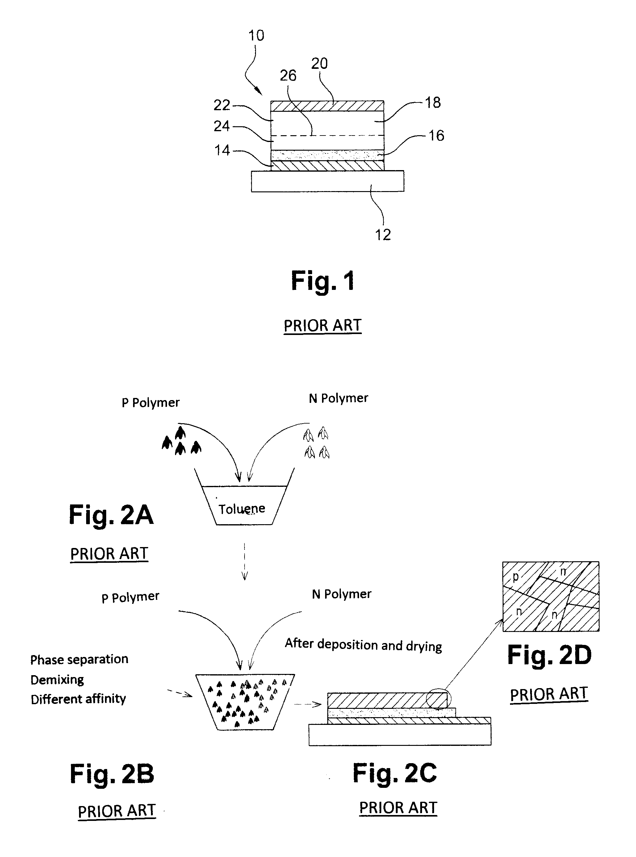 Process for producing an organic semiconductor layer consisting of a mixture of a first and a second semiconductor