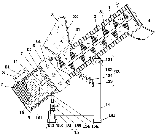 A mine ore spiral hoist