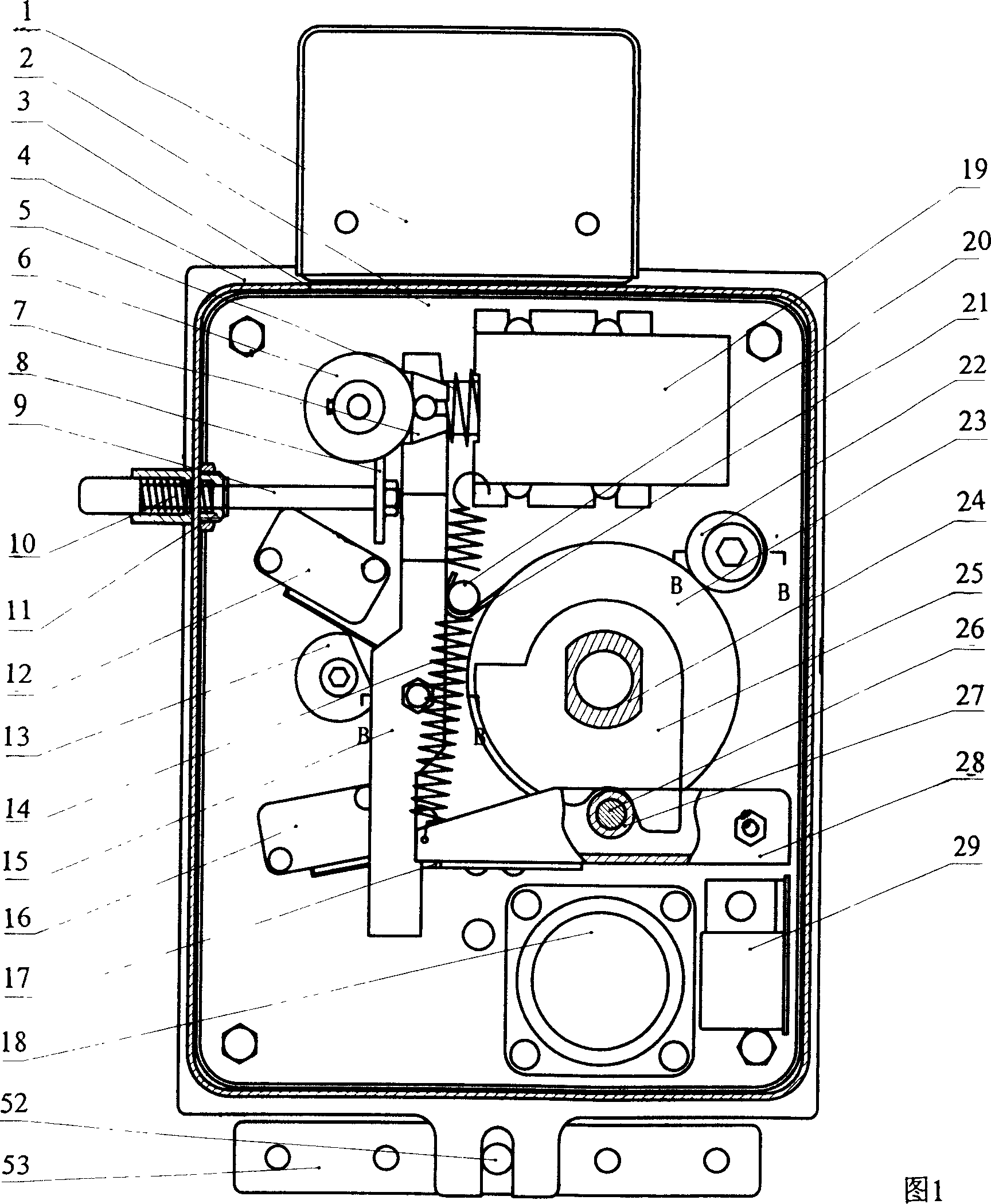 Automatic actuating mechanism for extinguishing and smoke exhausting valve