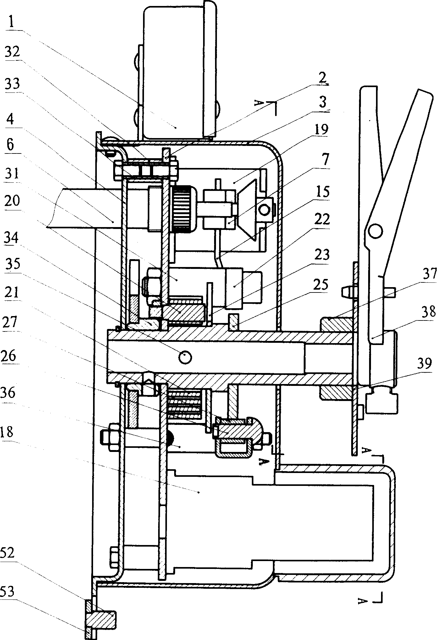 Automatic actuating mechanism for extinguishing and smoke exhausting valve