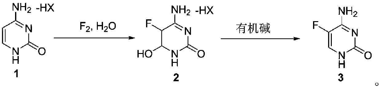 Method for synthesizing 5-flucytosine