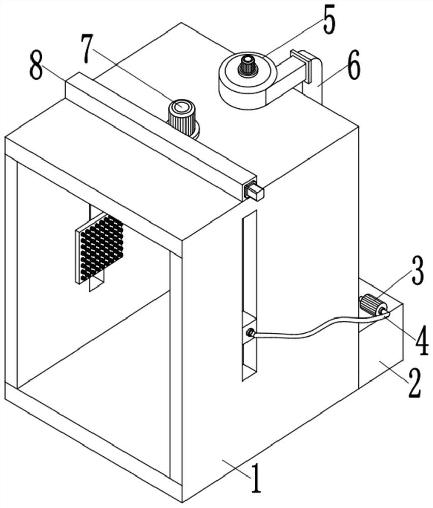 Rapid plastic spraying equipment for refrigerator bottom plate machining