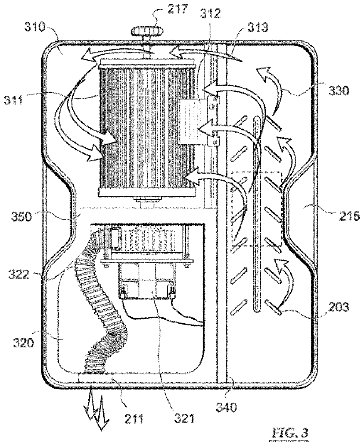 Rotatable filter system and methodology