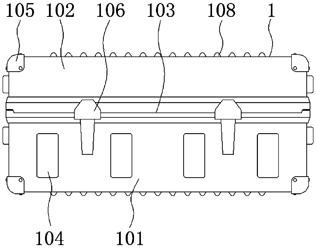 Portable multifunctional food detecting equipment with anti-collision structures