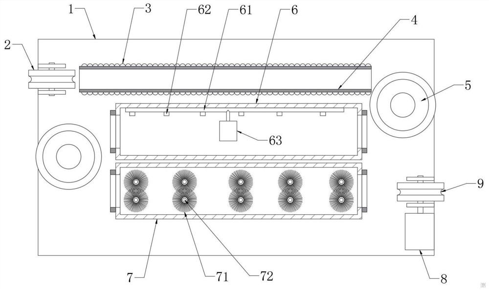 Annealing treatment device for enameled wire processing and using method