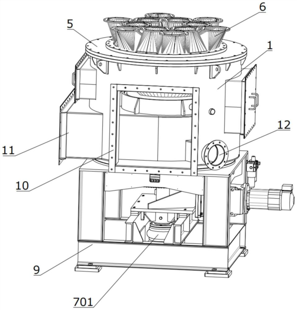 Thermal oxidation rotary valve for waste gas treatment